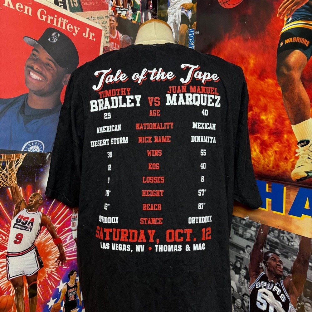 Timothy Bradley Juan Manuel Marquez Boxing T Shirt Las Vegas Sz‎ XXL - Picture 5 of 6